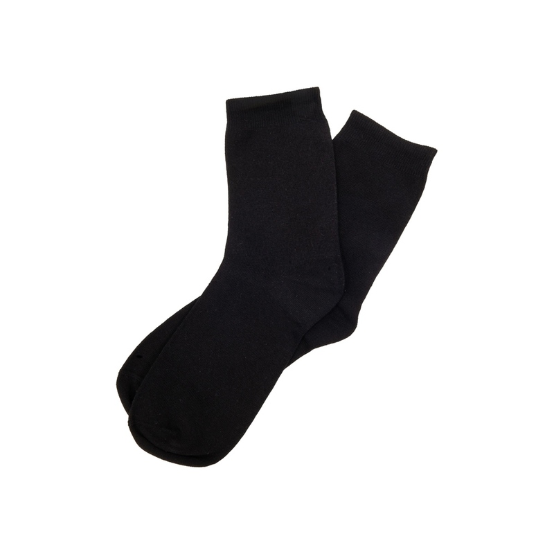 Носки Socks женские черные, р-м 25 с логотипом