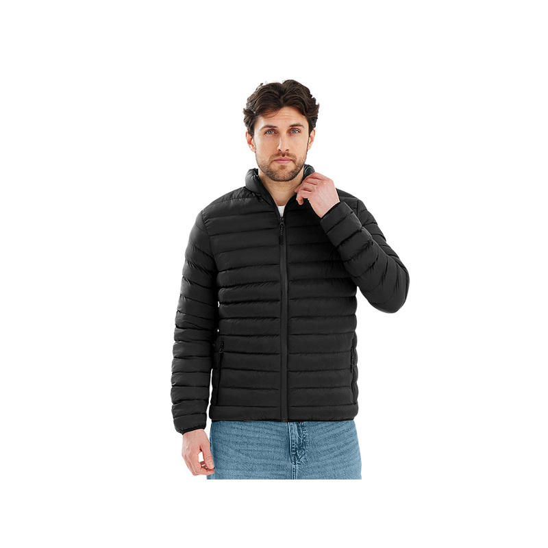 Стеганая куртка "Uniqloud", черный с логотипом