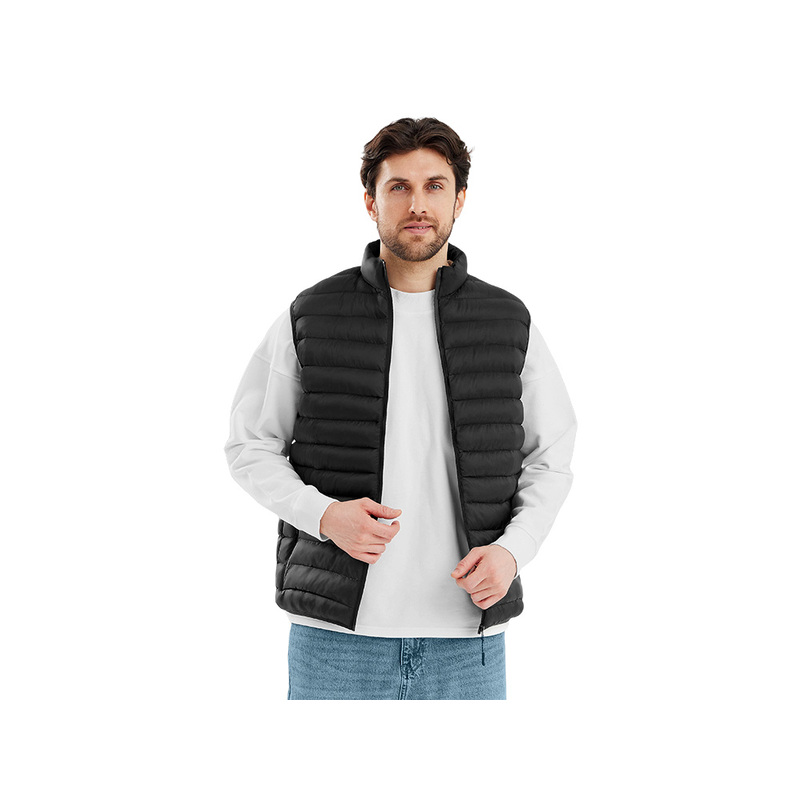 Стеганый жилет "Uniqloud", черный с логотипом