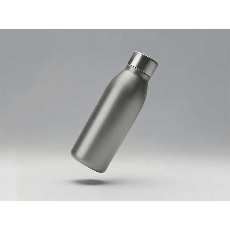 Вакуумная термобутылка "Brottle", темно-серый с логотипом