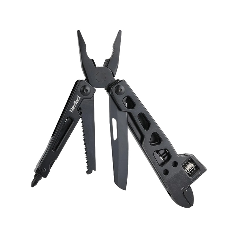 Мультитул Nextool Vanguard Multifunctional Wrench, черный (NE20131) с логотипом