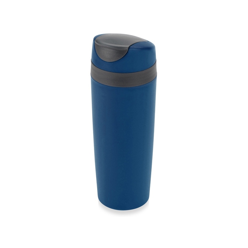 Термокружка "Лайт" 450мл, синий с логотипом