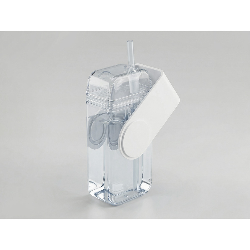 Бутылка для воды JUICY DRINK BOX, белый с логотипом