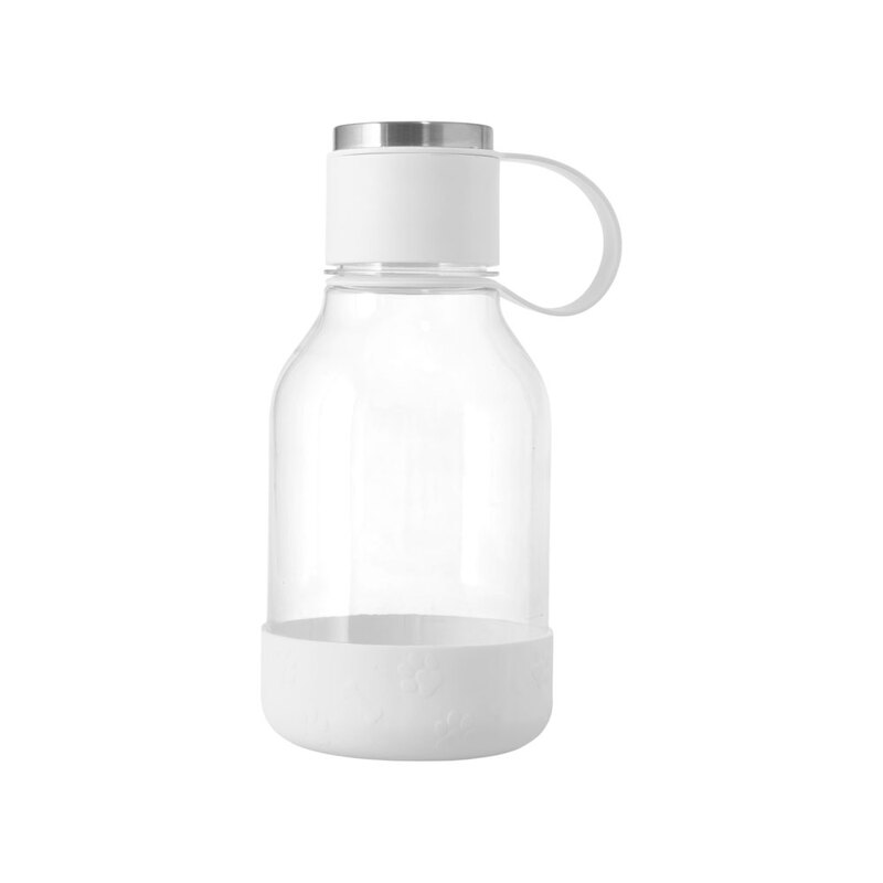 Бутылка для воды 2-в-1 «Dog Bowl Bottle» со съемной миской для питомцев, 1500 мл, белый с гравировкой с логотипом