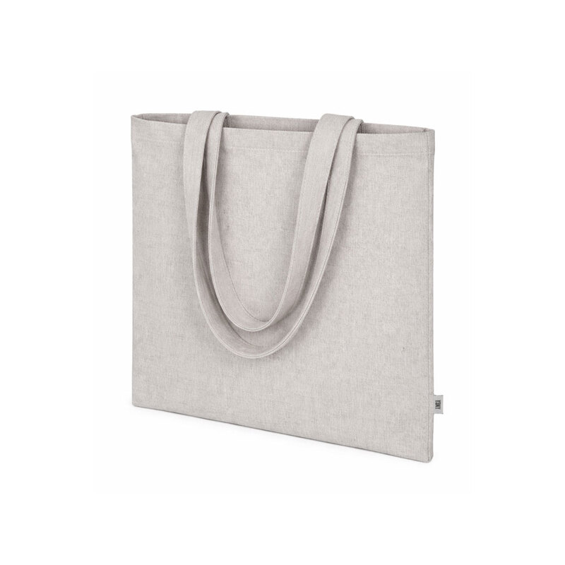 Сумка «Микси» из смесовой ткани, 160 г/м2, серый с логотипом