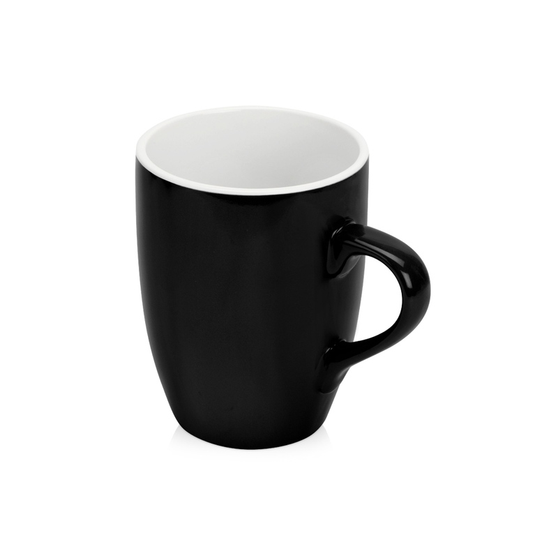 Кружка «Tulip» d8,5 х 11 см, черный с логотипом