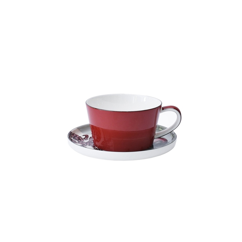 Набор чашка и блюдце Valerie Concept TEA SET 1 BLU с логотипом