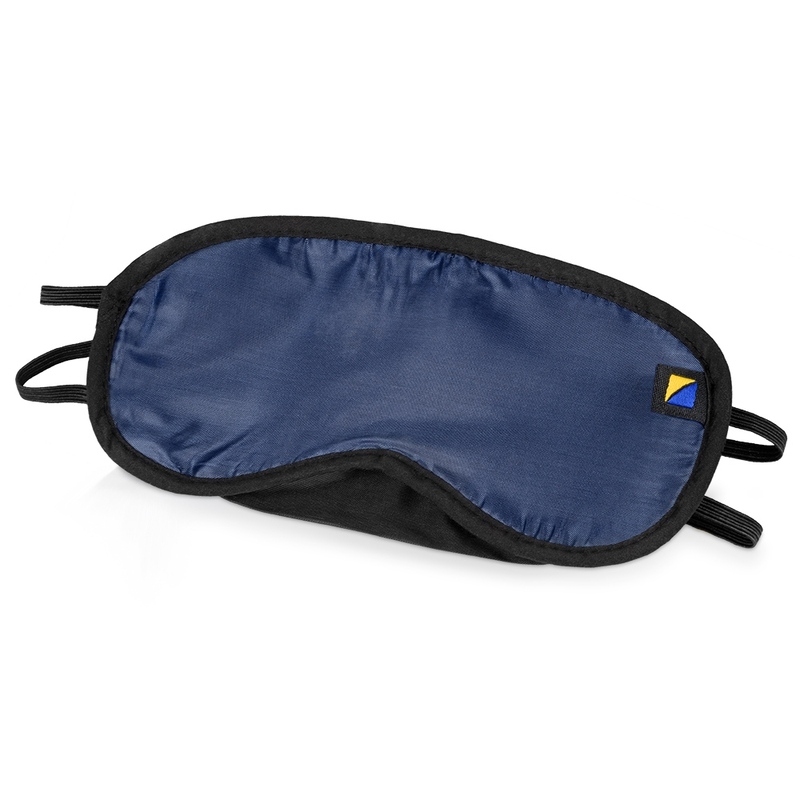 Повязка для глаз Travel Blue Eye Mask, синий/черный с логотипом