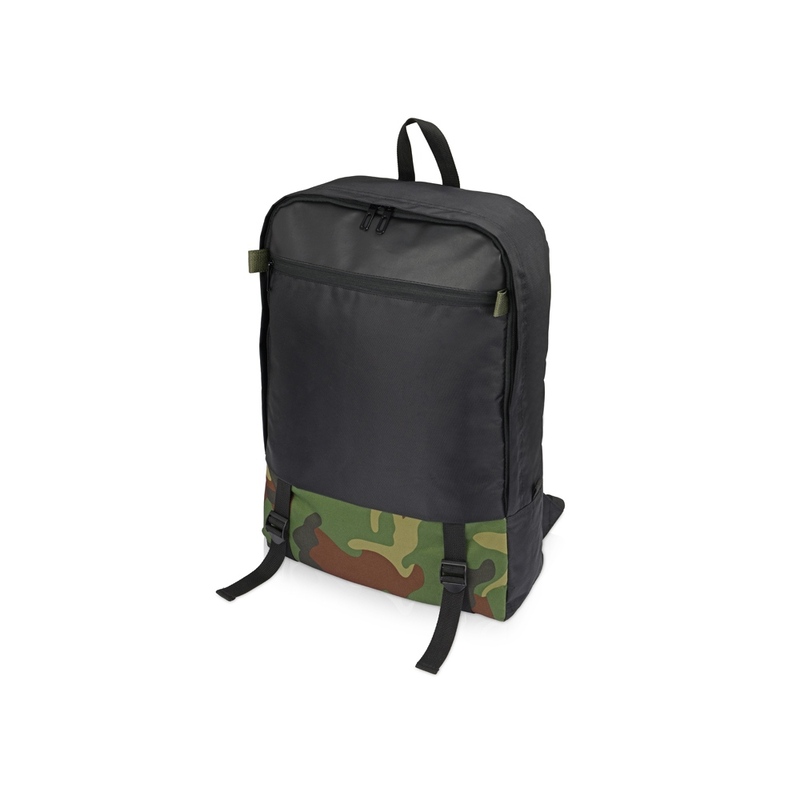 Рюкзак Combat с отделением для ноутбука  17", черный с логотипом