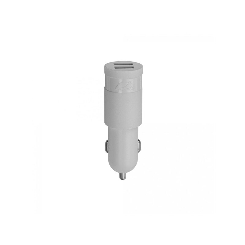 PS4223 W00 автомобильное ЗУ 3,4A / 2USB, без кабеля, белый с логотипом