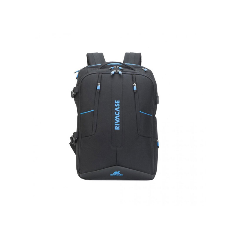 RIVACASE 7860 black профессиональный рюкзак для геймеров 17.3" с логотипом