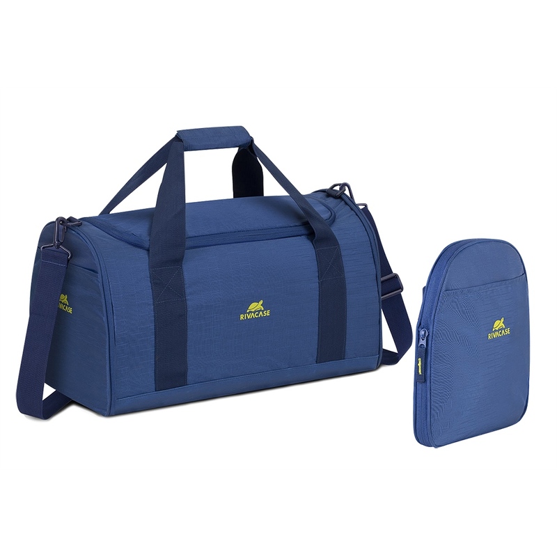 RIVACASE 5541 blue Лёгкая складная дорожная сумка, 30л /12 с логотипом