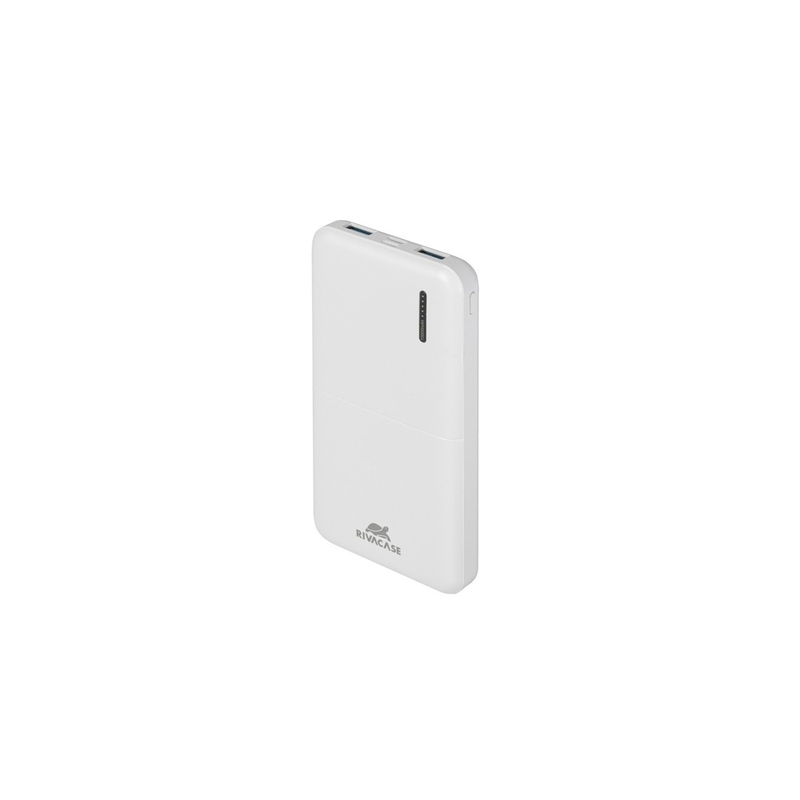 RIVACASE VA2532 (10000 мАч) QC/PD 20W внешний аккумулятор с дисплеем, белый 12/48 с логотипом