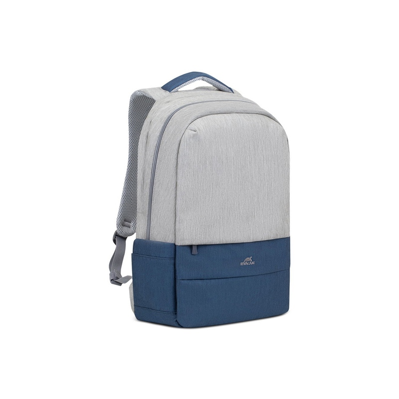 RIVACASE 7567 grey/dark blue рюкзак для ноутбука 17.3" / 6 с логотипом