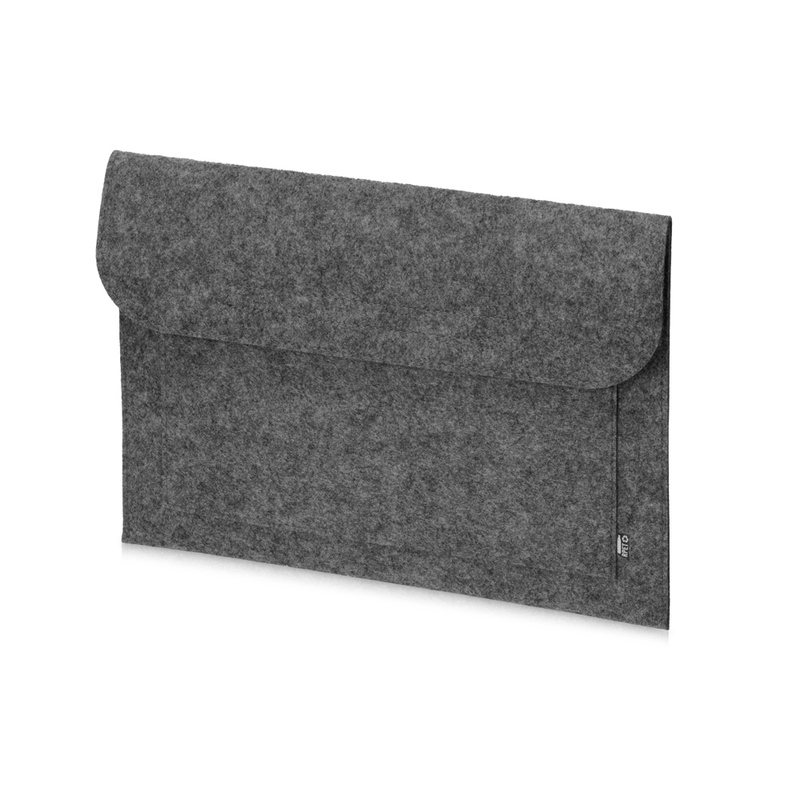 Чехол Felt для планшета 14'' из RPET- фетра, серый с логотипом