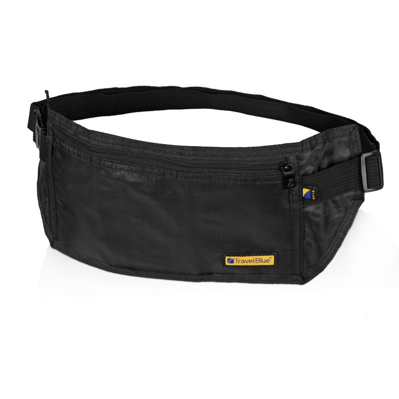 Сумка-кошелек на пояс Travel Blue Money Belt RFID, черный с логотипом