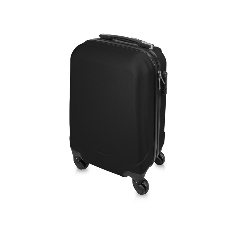 Чемодан Travel, черный (Р) с логотипом