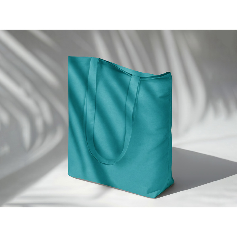 Сумка для шопинга Carryme 140 хлопковая, 140 г/м2, бирюзовый 320C NEW с логотипом