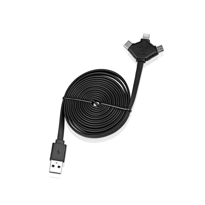 USB-переходник XOOPAR W CABLE 3 в 1 с логотипом