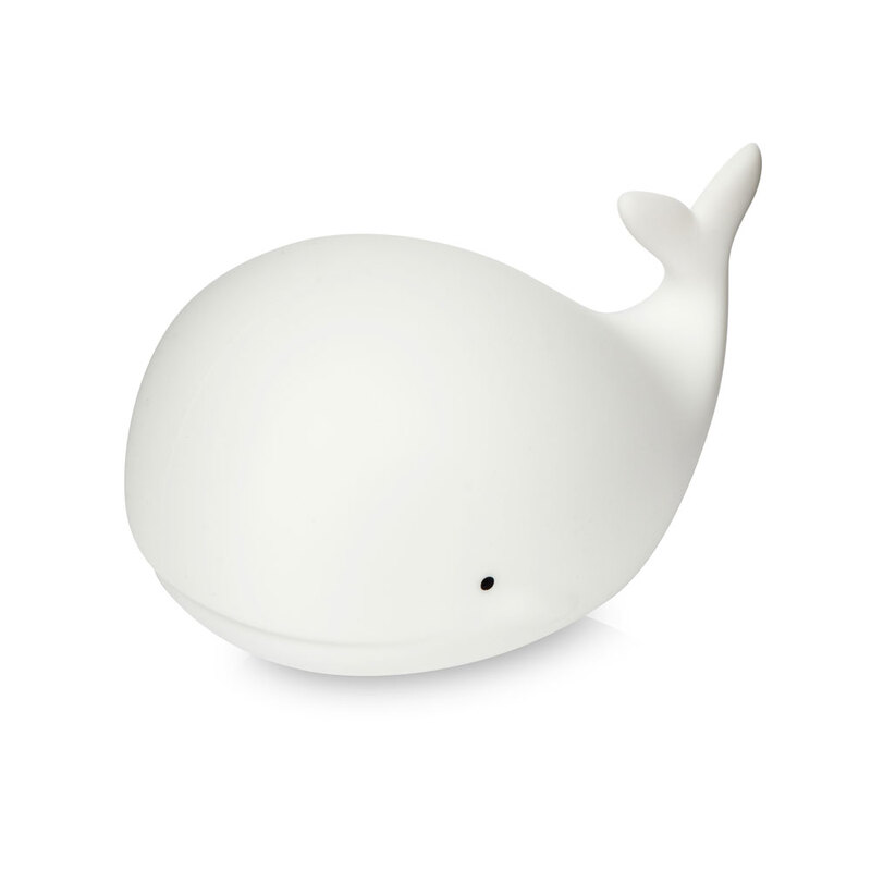 Ночник "Whale", белый с логотипом