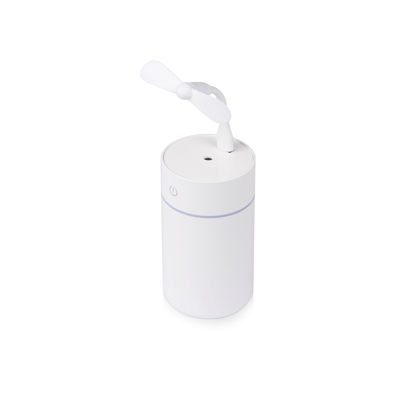 USB увлажнитель воздуха Sprinkle с двумя насадками, белый с логотипом