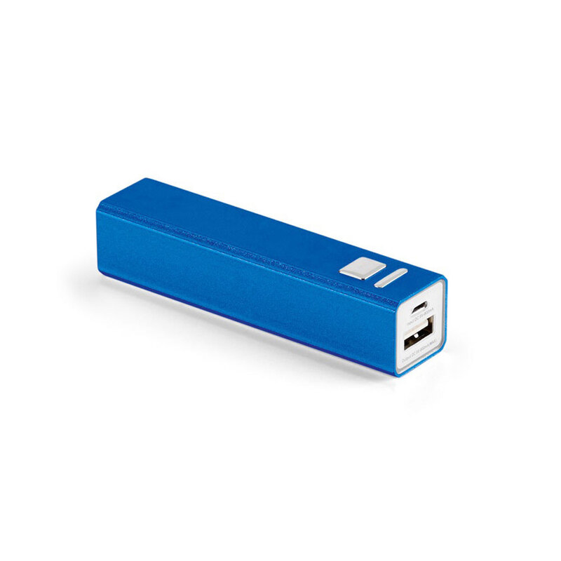 HEVESY. Портативная батарея 2'200 mAh, Синий с логотипом