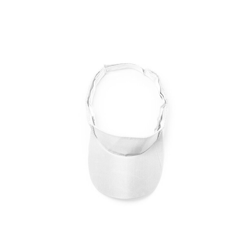 Козырек WIZER из мягкой микрофибры, белый с логотипом