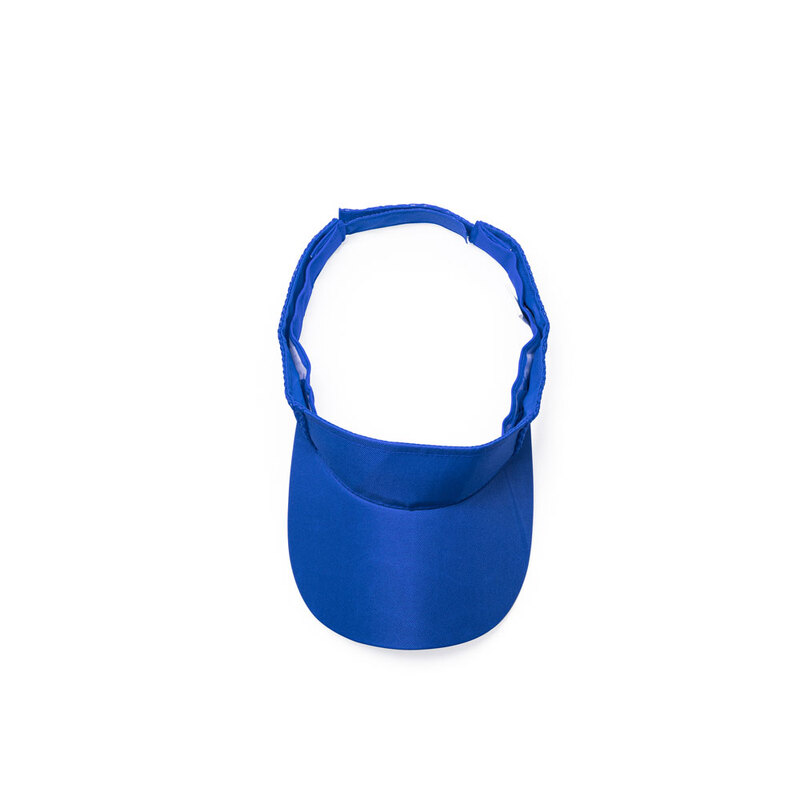 Козырек WIZER из мягкой микрофибры, королевский синий с логотипом