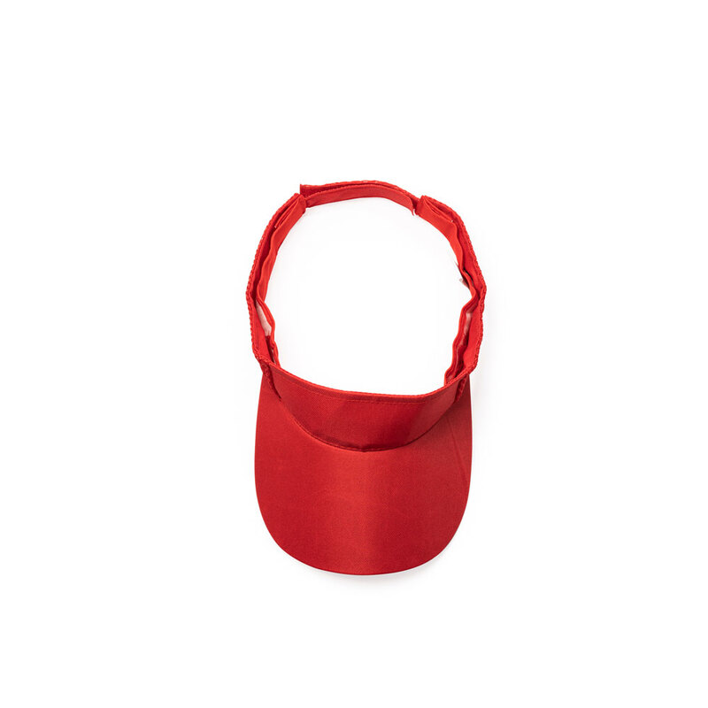 Козырек WIZER из мягкой микрофибры, красный с логотипом