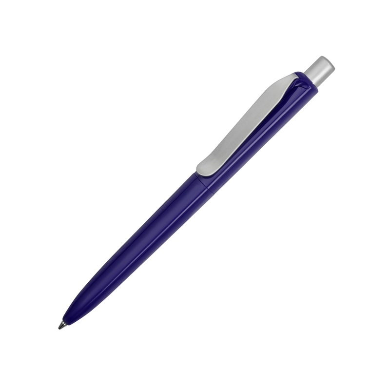 Ручка пластиковая шариковая Prodir DS8 PSP-55, синий с логотипом