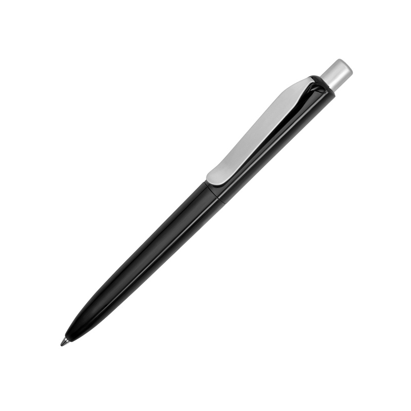 Ручка пластиковая шариковая Prodir DS8 PSP-75, черный с логотипом