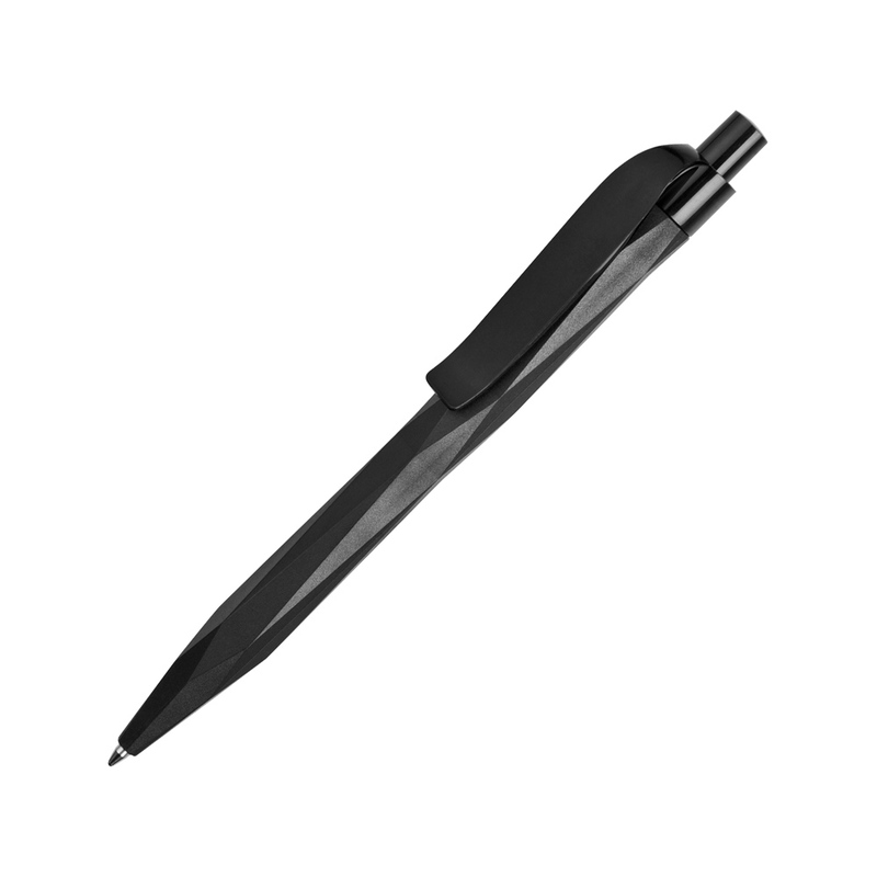 Ручка шариковая Prodir QS 20 PMP, черный с логотипом