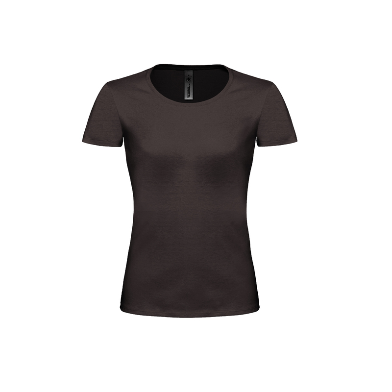 Футболка женская Exact 190 Top/women, черная/black, размер M с логотипом