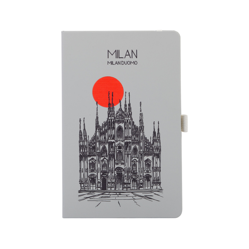 Блокнот "Парма_Duomo Milan", формат А5 с логотипом