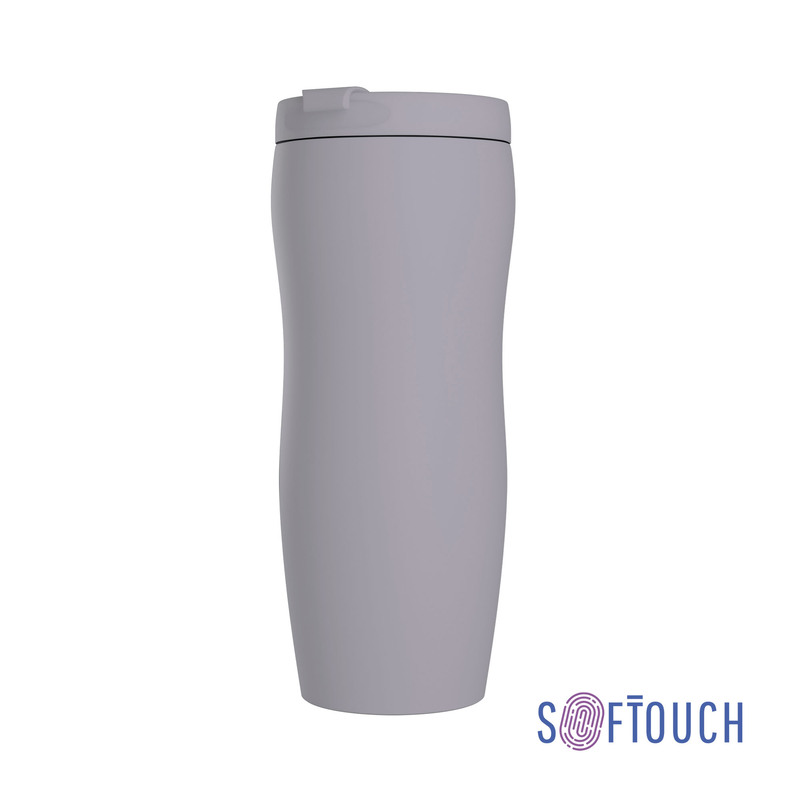 Термостакан "Монтана" 400 мл, покрытие soft touch с логотипом