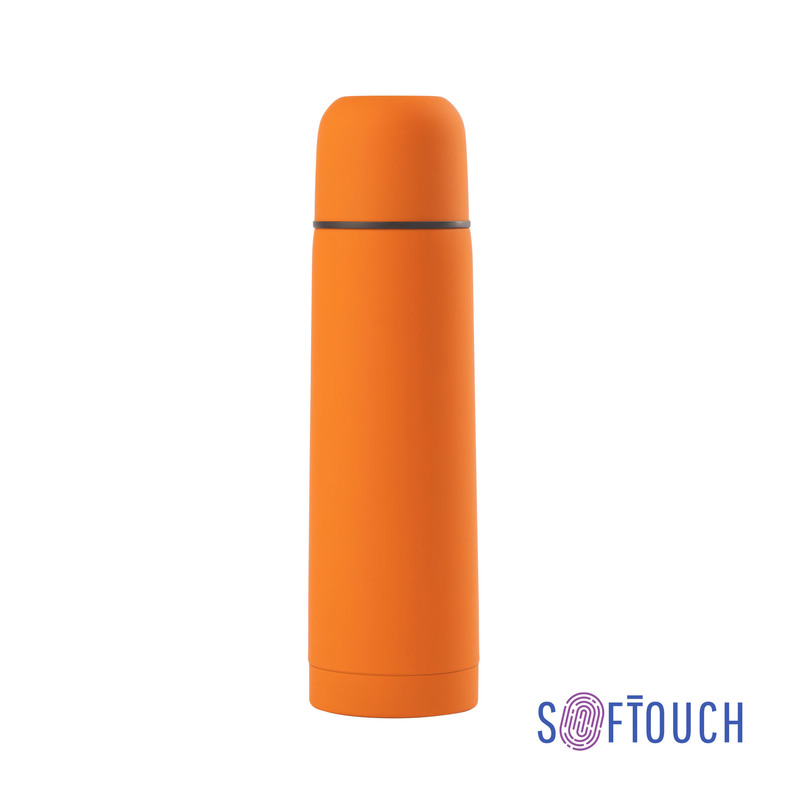Термос "Крит" 500 мл, покрытие soft touch с логотипом