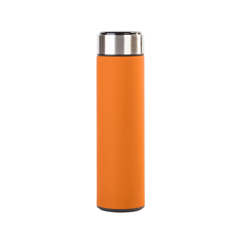 Термос "Бостон silver line" 500 мл с индикацией температуры, soft touch с логотипом