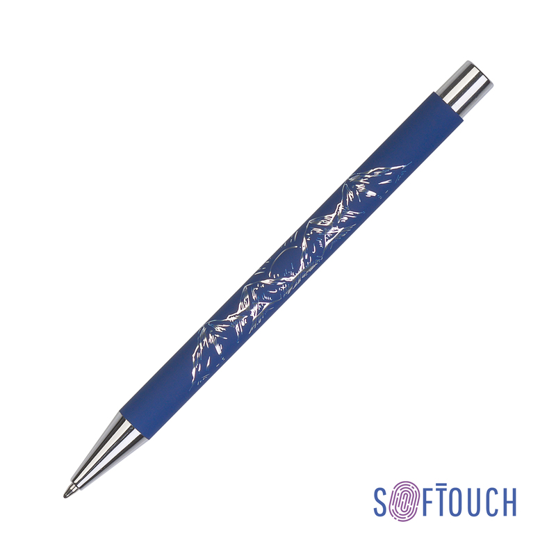 Ручка шариковая "Aurora", покрытие soft touch с логотипом