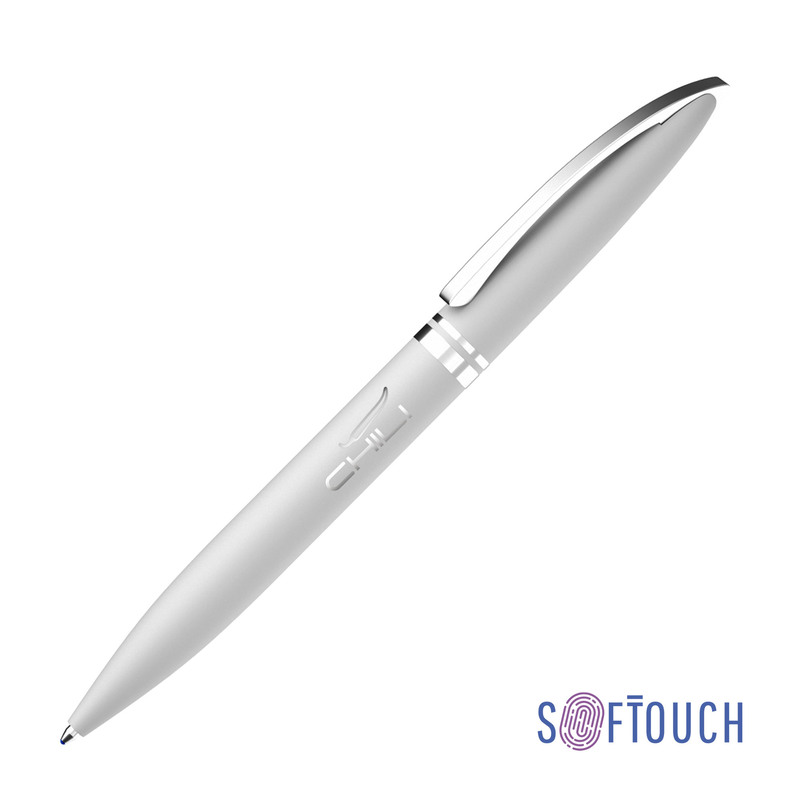 Ручка шариковая "Rocket", покрытие soft touch с логотипом