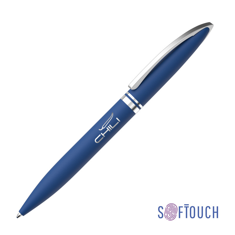Ручка шариковая "Rocket", покрытие soft touch с логотипом
