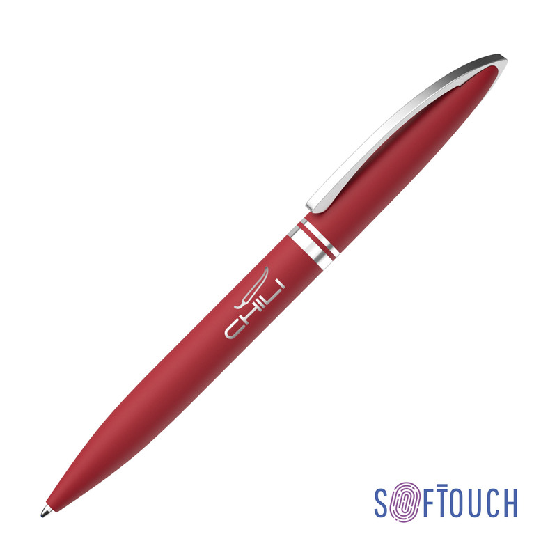 Ручка шариковая "Rocket", покрытие soft touch с логотипом