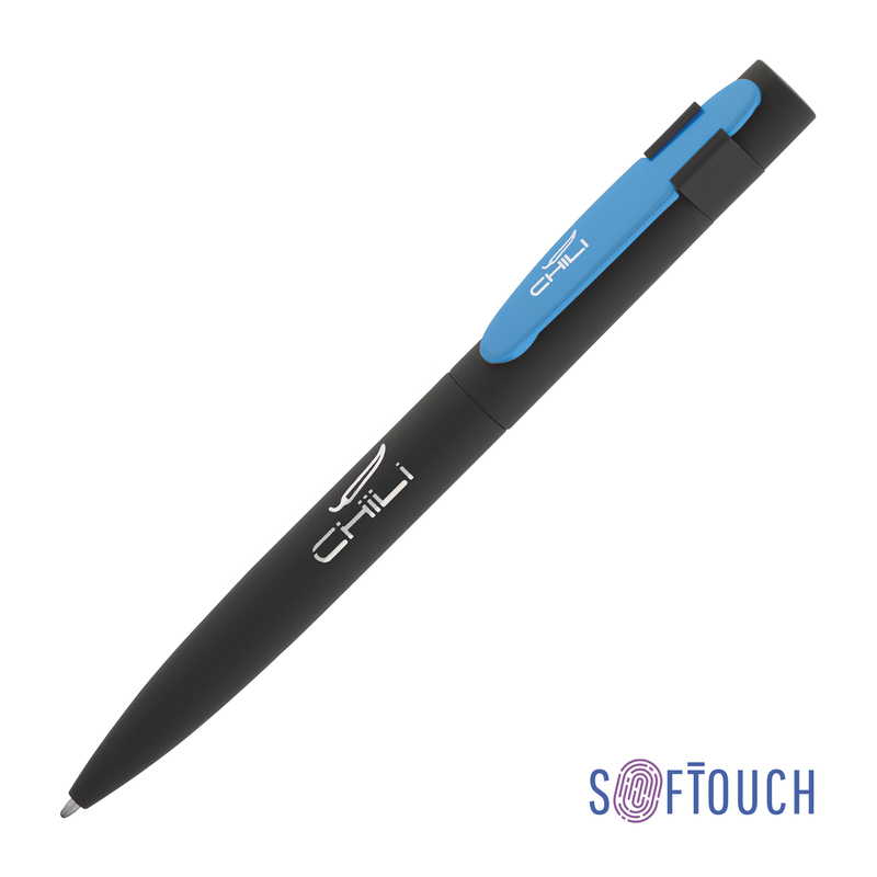 Ручка шариковая "Lip", покрытие soft touch с логотипом