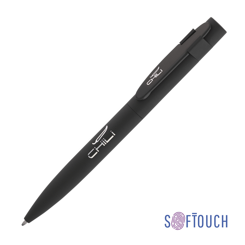 Ручка шариковая "Lip", покрытие soft touch с логотипом