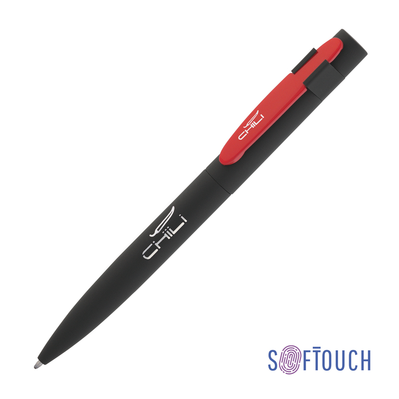 Ручка шариковая "Lip", покрытие soft touch с логотипом