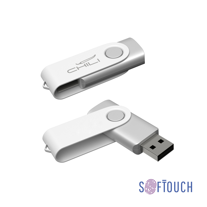 Флеш-карта "Vostok", объем памяти 16GB, покрытие soft touch# с логотипом