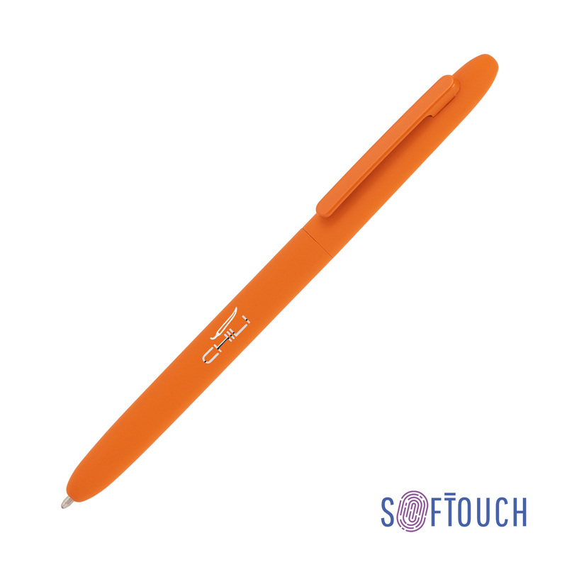 Ручка шариковая "Vega", покрытие soft touch с логотипом