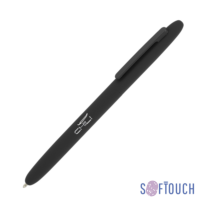 Ручка шариковая "Vega", покрытие soft touch с логотипом
