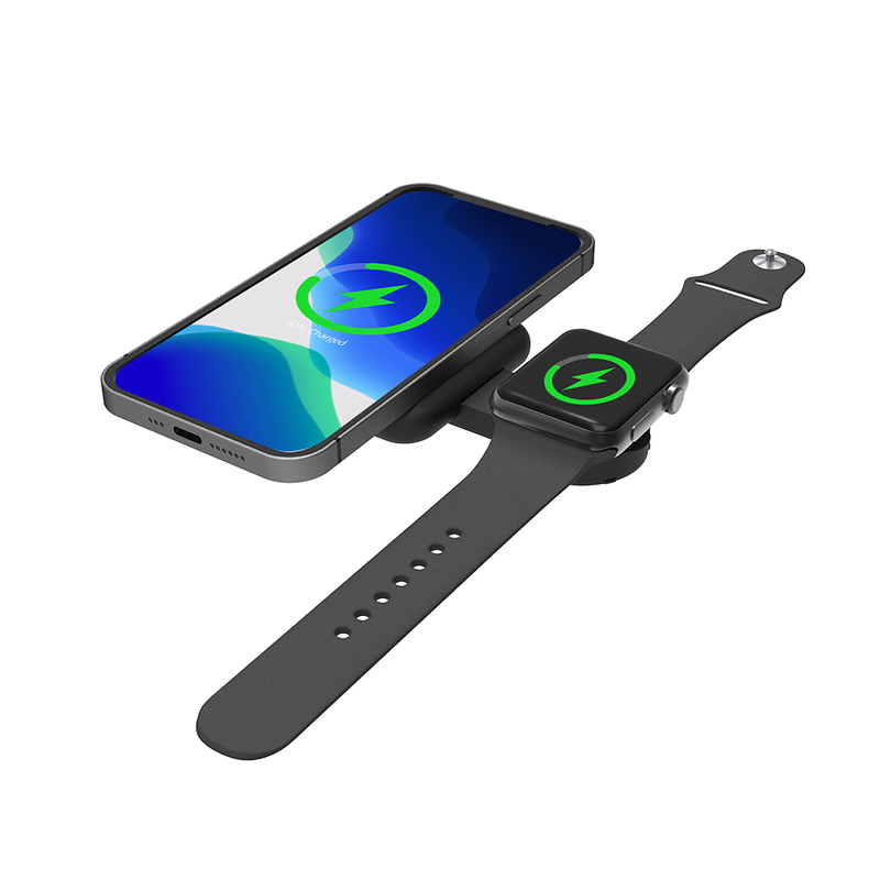 Складная беспроводная (15W) зарядная станция "I-Fold" для смартфона, часов/наушников с логотипом