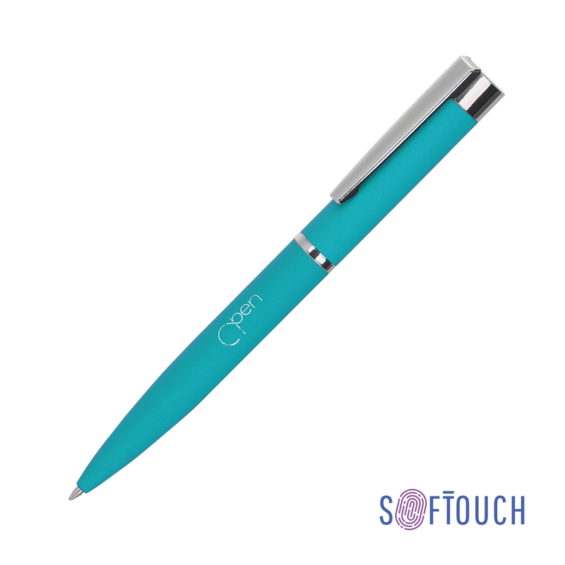 Ручка шариковая "Alice", покрытие soft touch с логотипом
