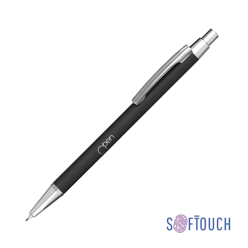 Карандаш механический "Ray", покрытие soft touch с логотипом